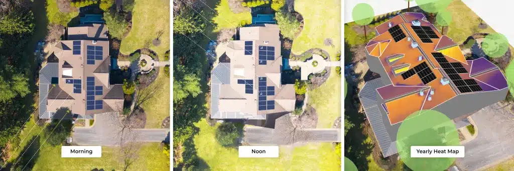 shading imagery in tool for morning, noon and yearly heatmap
