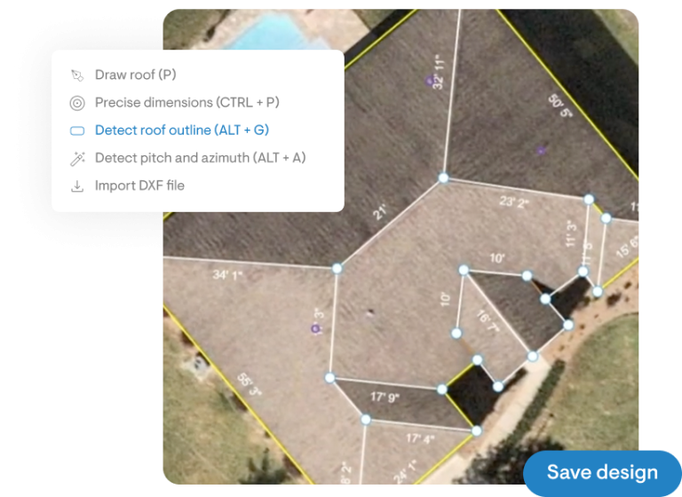 Design roofs in seconds